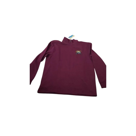 Cutter & Buck Men's M Burgundy Quarter Zip Pullover Sweater GP Logo - Picture 1 of 5